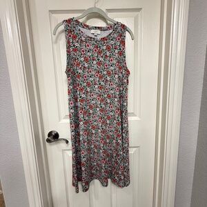 Ann Taylor Loft Outlet Sleeveless Casual Dress with floral print - Size M